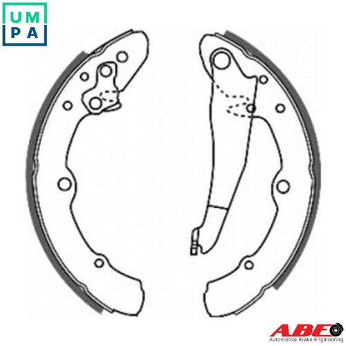 Brake shoe set - shoe,